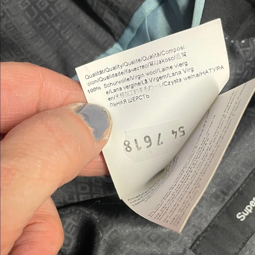 Hugo boss 100% wool Classic Black subtle check accent Men's Suit - Picture 6 of 13